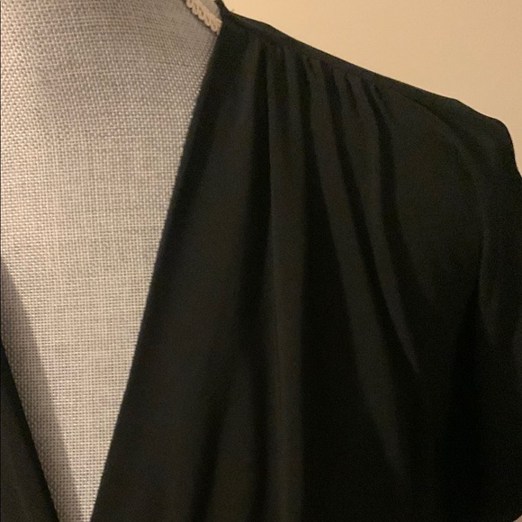 NWT Express Black Dolman Sleeve Wrap Blouse - Picture 6 of 10